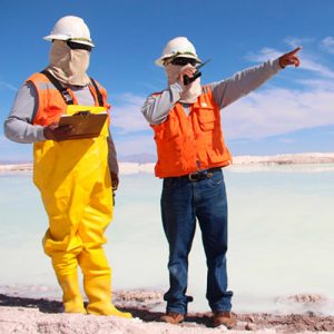workers in the desert